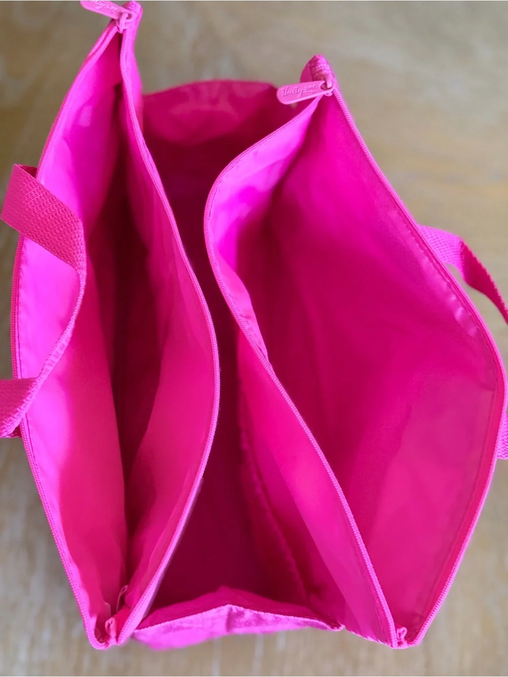 Thirty-One Super Swap-It Pocket Tote Organizer Bag - Hot Pink Crosshatch - NEW